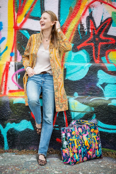 Bag Benedikt "Mushroom Blue" VON LOEBELL Collection