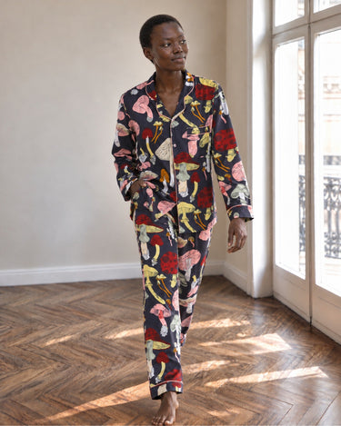 Macrodose Mushroom Print unisex Pyjama Set VON LOEBELL Collection