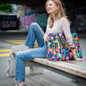 Carry All Tote Bag Benedikt Mushroom "Blue" VON LOEBELL Collection
