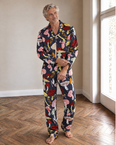 Macrodose Mushroom Print unisex Pyjama Set VON LOEBELL Collection