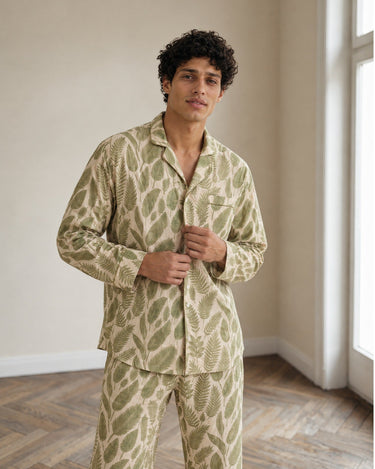 Unisex Organic Cotton Jungle Pyjama Set VON LOEBELL Collection